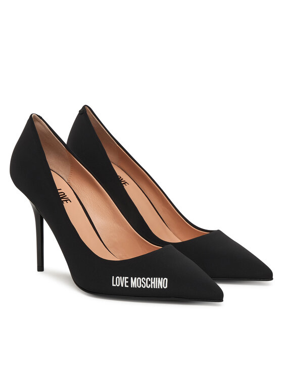 LOVE MOSCHINO Szpilki LOVE MOSCHINO JA10299G0OIM0000 Czarny