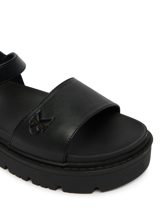 Calvin Klein Sandali Calvin Klein Velcro Sandal V3A2-83255-0326 Črna