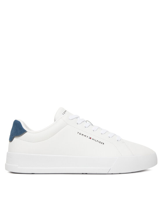 Tommy Hilfiger Snīkeri Tommy Hilfiger Th Court Lth Detail Ess FM0FM05367 Balts