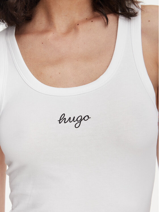 HUGO HUGO Top Damatank 50572293 Blanco Extra Slim Fit