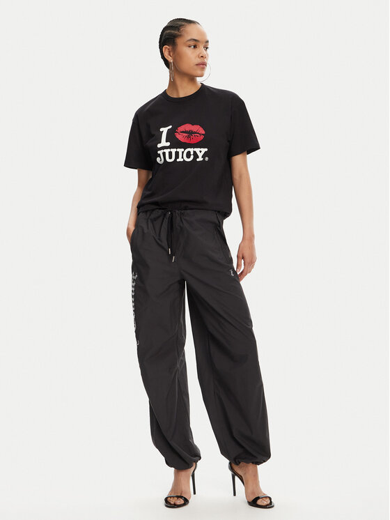 Juicy Couture Juicy Couture Camiseta I Kiss JCWCT125348 Negro Oversize