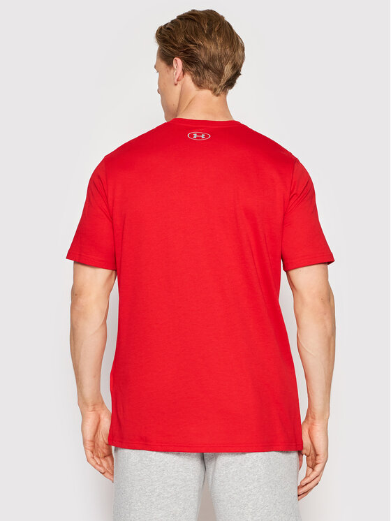 Under Armour Under Armour Majica Ua Boxed Sportstyle 1329581 Rdeča Loose Fit