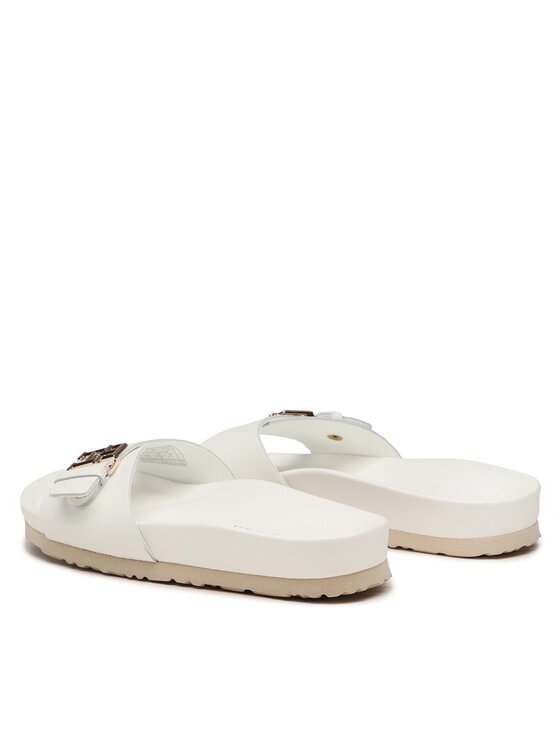 Tommy Hilfiger Чехли Tommy Hilfiger Th Mule Sandal FW0FW07134 Бял