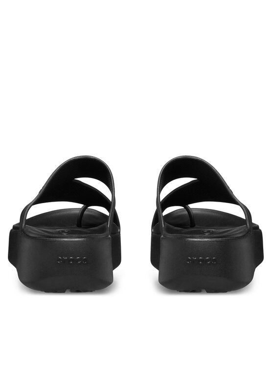 Crocs В'єтнамки Crocs Getaway Platform Toe Loop 210834 Чорний