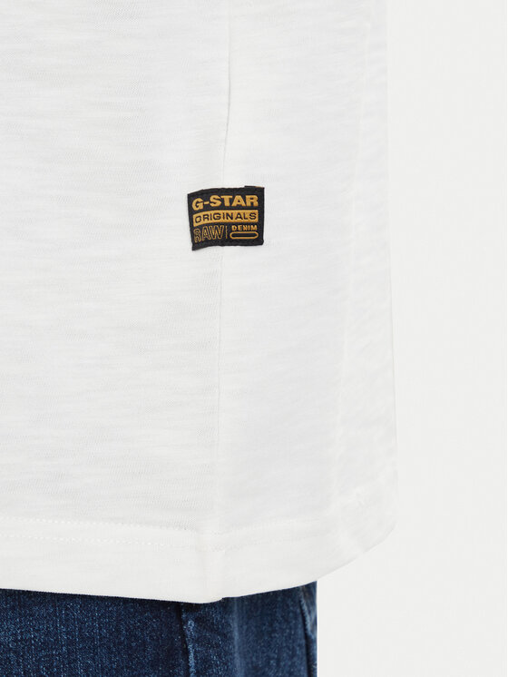 G-Star Raw G-Star Raw Camiseta Slub D28889-E512 Crema Relaxed Fit