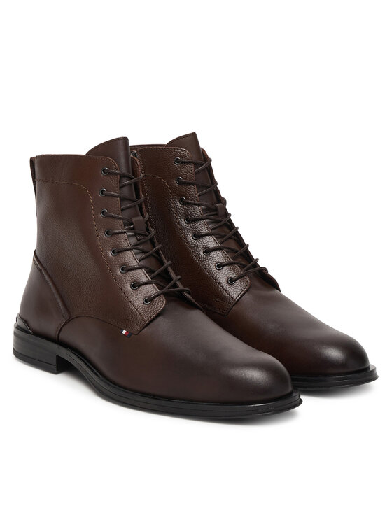 Tommy Hilfiger Kozaki Tommy Hilfiger Corporate FM0FM05577 Brązowy