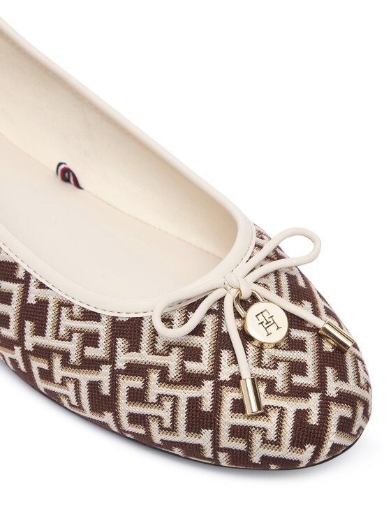 Tommy Hilfiger Balerinke Tommy Hilfiger Th Charm Jacquard Ballerina FW0FW09504 Šarena
