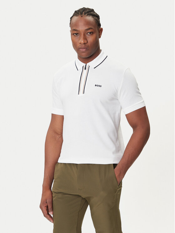BOSS BOSS Polo Philix 50544450 Blanco Slim Fit