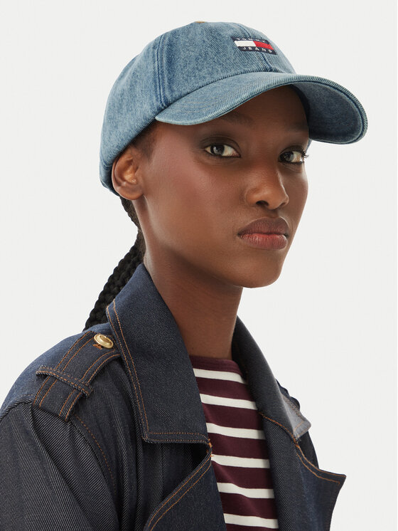 Tommy Jeans Kapa s šiltom Tommy Jeans Tjw Heritage Denim Cap AW0AW18578 Modra