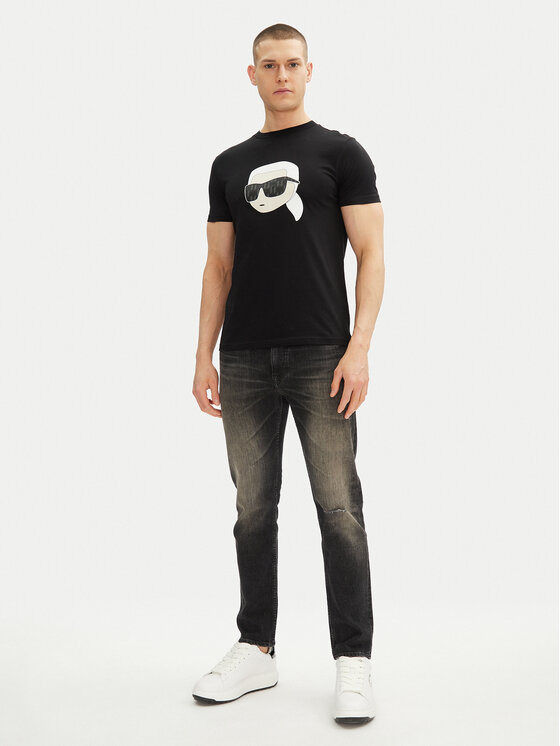 KARL LAGERFELD KARL LAGERFELD Majica 755073 552251 Črna Regular Fit