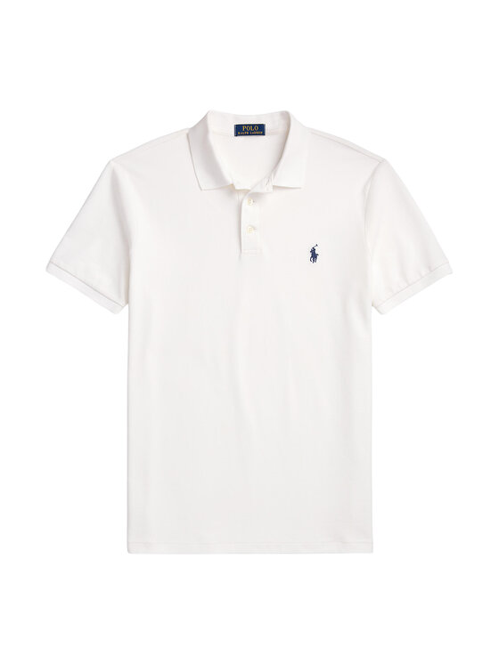 Polo Ralph Lauren Polo Ralph Lauren Polo marškinėliai 710941439002 Balta Custom Slim Fit