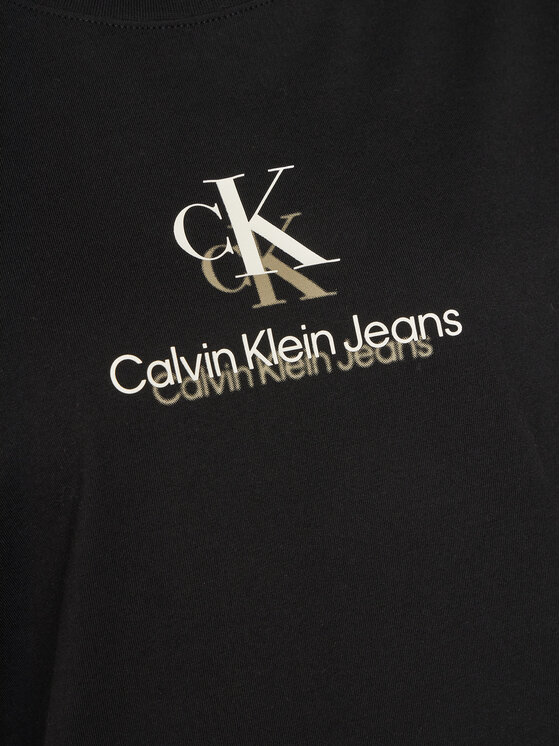 Calvin Klein Jeans Calvin Klein Jeans T-shirt Shadow Graphic J20J225545 Crna Regular Fit