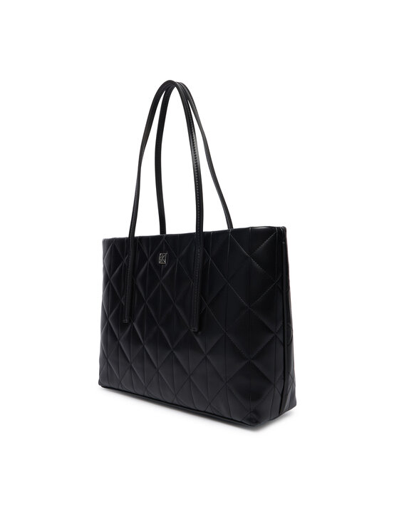 Calvin Klein Torebka Calvin Klein Quilted Small Tote LV04F3325G Czarny