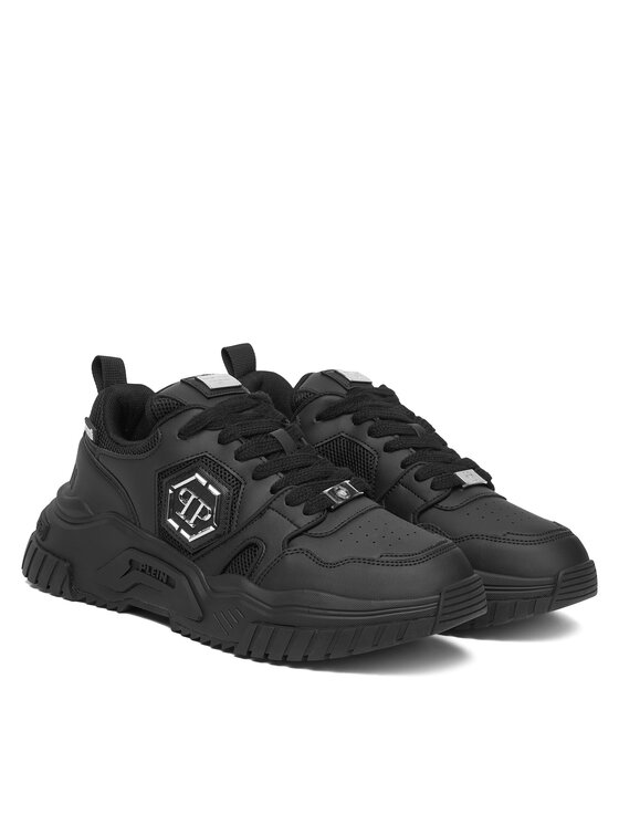 PHILIPP PLEIN Снікерcи PHILIPP PLEIN New Predator FAES USC0837 PTE003N Чорний