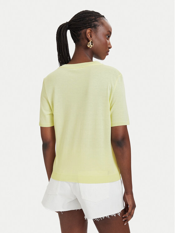 Patrizia Pepe Patrizia Pepe Camiseta 2M4542/J419-Y841 Amarillo Regular Fit
