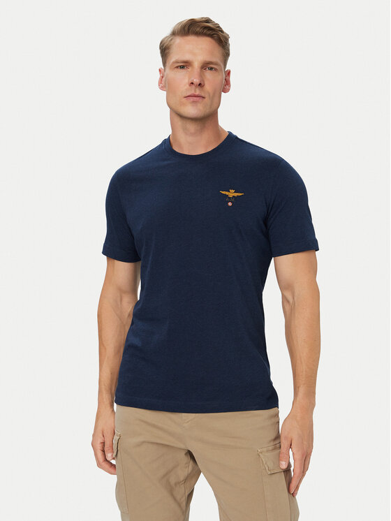 Aeronautica Militare Aeronautica Militare Camiseta 262TS1580UJ00372 Azul marino Regular Fit