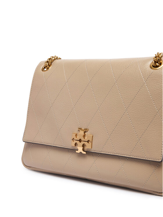 Tory Burch Сумка Tory Burch Charlie Quilted Shoulder Bag 185828 Кремовий