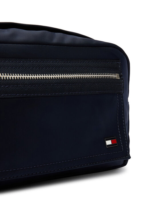 Tommy Hilfiger Τσαντάκι καλλυντικών Tommy Hilfiger Enamel Flag Travel Washbag AM0AM14111 Σκούρο μπλε