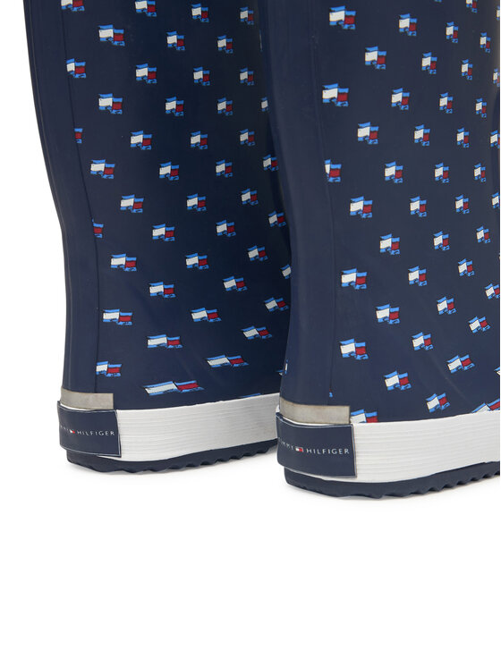 Tommy Hilfiger Cizme de cauciuc Tommy Hilfiger Rain Boot T3XC-33922-1846 D Bleumarin