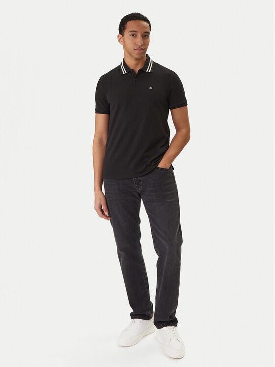 Calvin Klein Jeans Calvin Klein Jeans Polo Monogram LV04RC276G Negro Slim Fit