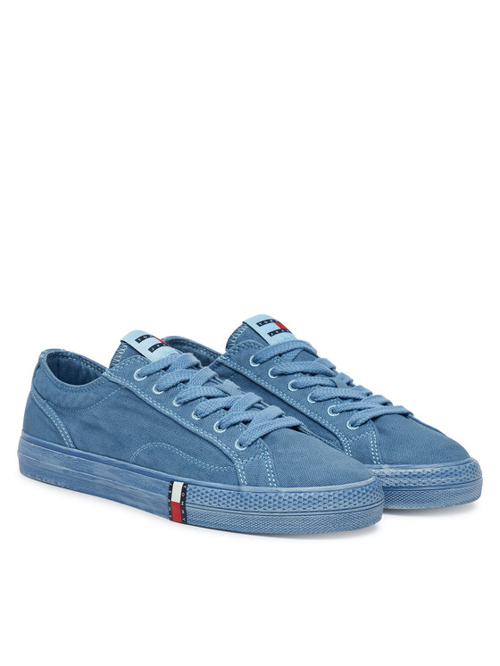 Tommy Jeans Tenisice Tommy Jeans Archive Vulc Y2K Washed Canvas EN0EN02957 Plava