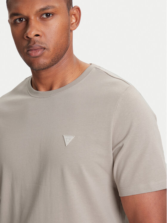 Guess Guess T-Shirt M4YI0A KCCM1 Μπεζ Regular Fit