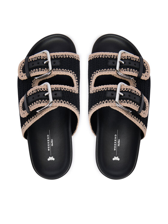 Weekend Max Mara Šlepetės Weekend Max Mara 2615521055600 Juoda