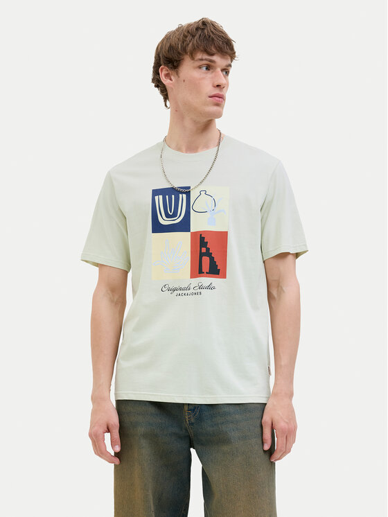 Jack & Jones Jack & Jones Футболка Canggu 12277220 Зелений Regular Fit