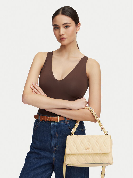 Guess Torebka Guess Maxine HWQG97 33200 Żółty jasny
