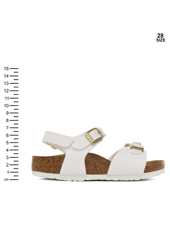 Birkenstock Босоніжки Birkenstock Rio Flowers As Kids 1029561 S Білий