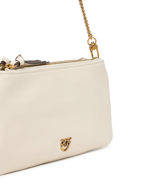 PINKO Borsetta PINKO Double Mini Al 25-26 PLTT 105359 A0QO Bianco
