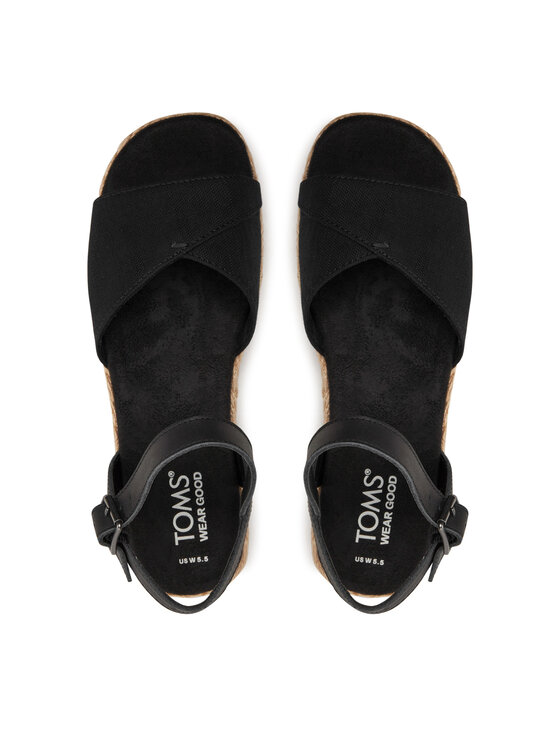 Toms Espadryle Toms Abby 10020814 Czarny