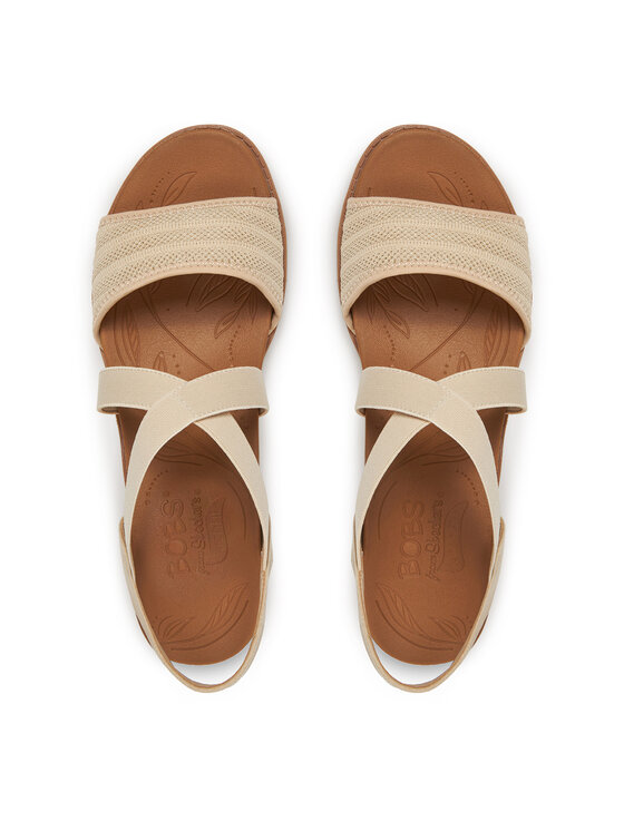 Skechers Босоніжки Skechers BOBS Arch Fit Beach Kiss-Boho Beyond 114013/NAT Бежевий