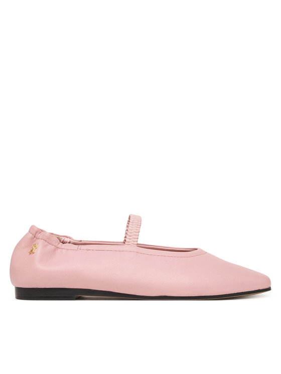 Tommy Hilfiger Balerini Tommy Hilfiger Soft Leather Ellastic Ballerina FW0FW09245 Roz