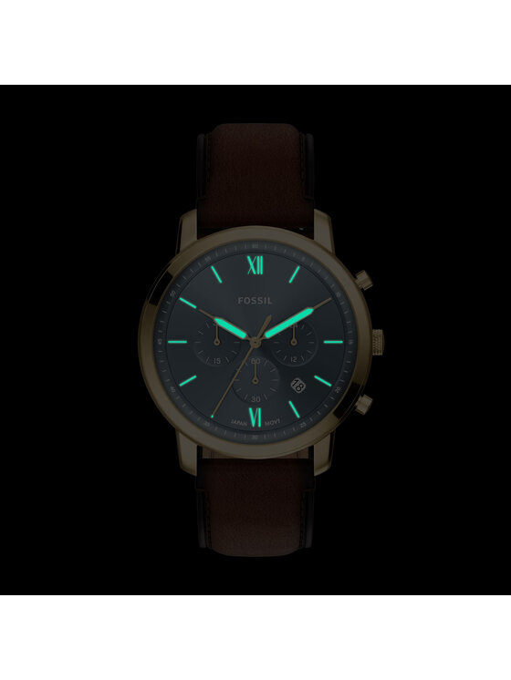 Fossil Годинник Fossil Neutra FS6162 Коричневий