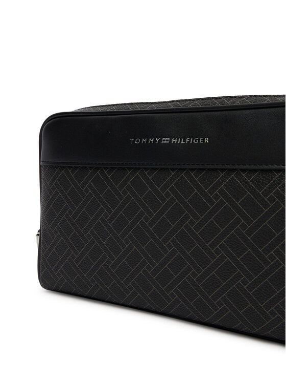 Tommy Hilfiger Kosmetyczka Tommy Hilfiger Th Flag Monogram Pouch AM0AM14146 Czarny