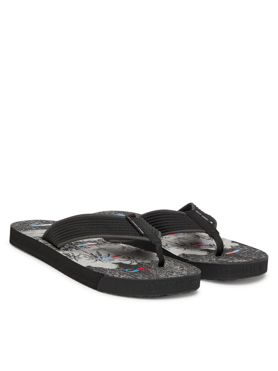 Tommy Jeans Japonke Tommy Jeans Tjm Elevated Beach Sandal EM0EM01561 Črna