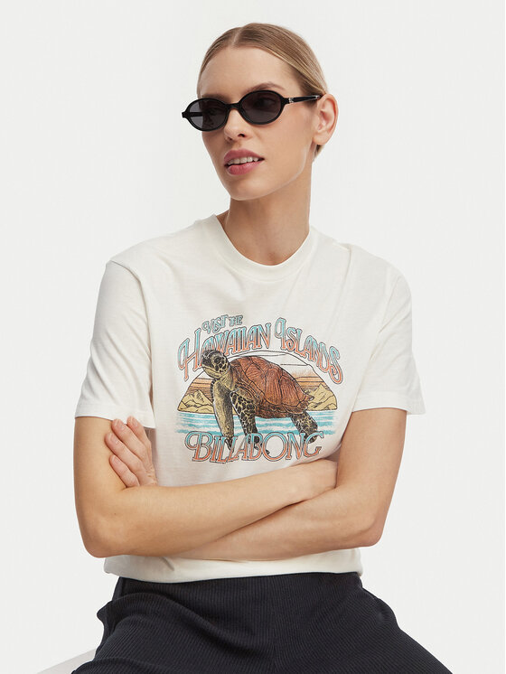 Billabong Billabong Camiseta On Vacay EBJZT00468 Blanco Regular Fit