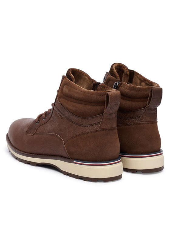 Tommy Hilfiger Botines planos Tommy Hilfiger Corporate W FM0FM05606 Marrón
