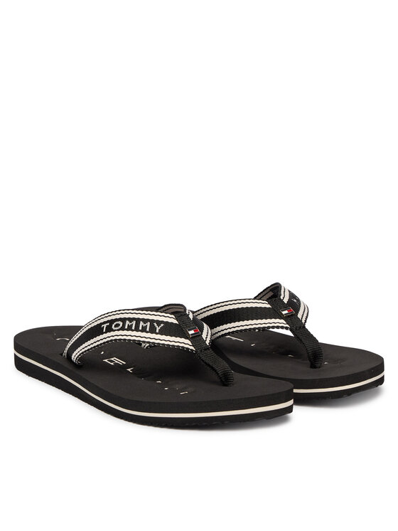 Tommy Hilfiger Žabky Tommy Hilfiger Th Webbing Summer Sandal FW0FW09193 Černá