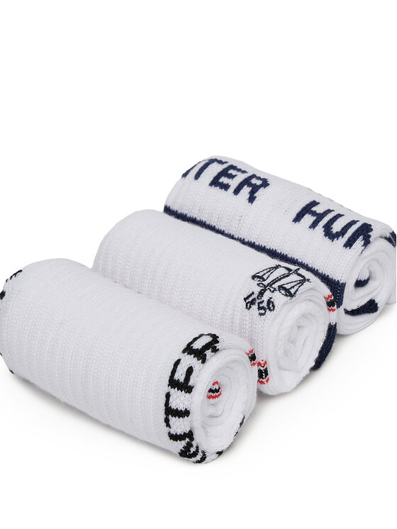 Hunter Ponožky Hunter AS_HUNTER_02W_SS25 (3-PACK) Biela