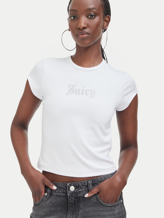 Juicy Couture Juicy Couture Camiseta JCWCT226326 Blanco Slim Fit