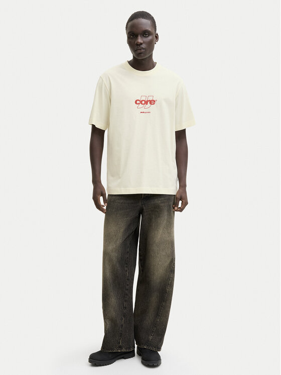 Jack & Jones Jack & Jones Camiseta Club 12289868 Amarillo Relaxed Fit