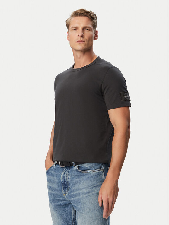 Calvin Klein Jeans Calvin Klein Jeans Majica LV04RJ206G Temno rjava Regular Fit