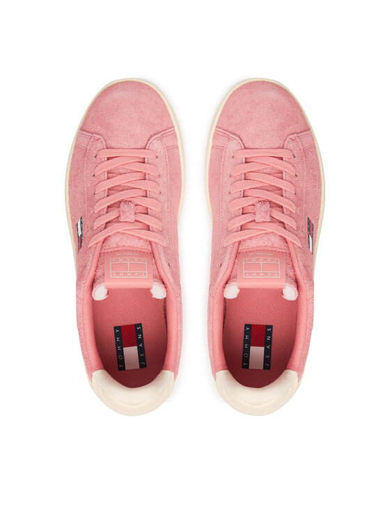 Tommy Jeans Laisvalaikio batai Tommy Jeans Logo Suede Archive EN02985 Rožinė