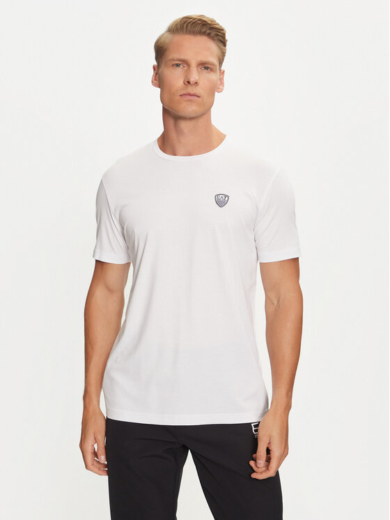 EA7 Emporio Armani EA7 Emporio Armani Футболка 8NPT16 PJRGZ 1100 Білий Regular Fit