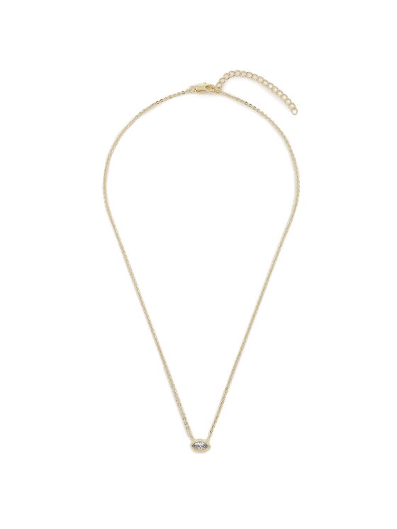 Luv AJ Sada náhrdelníků Luv AJ Stellar Bezel Charm Necklace Set HOL22-N-SBCN-G Zlatá