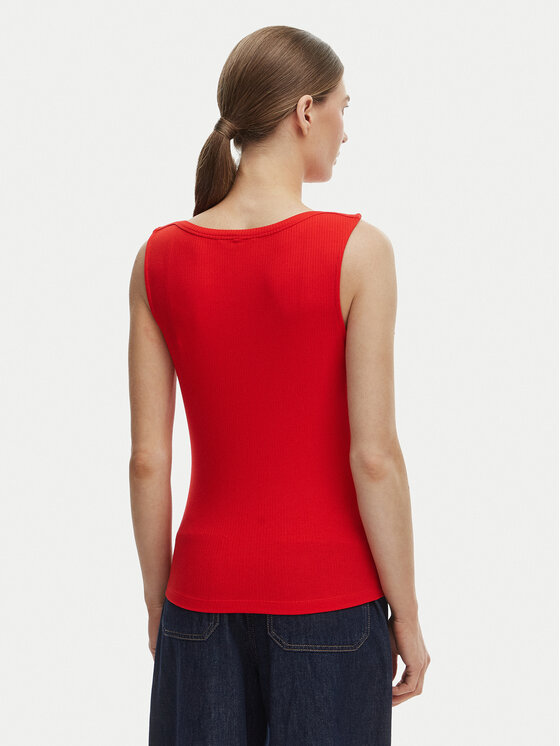 Tommy Hilfiger Tommy Hilfiger Top WW0WW47807 Naranja Slim Fit