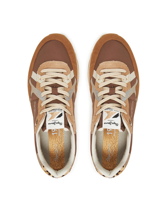 Pepe Jeans Sneakers Pepe Jeans Brit Glitter W PLS400005 Maro