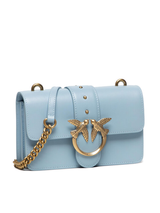 PINKO Ročna torba Pinko Love Mini Icon Simply 12 Cl PE 22 PLTT 1P22JK Y7SP Modra